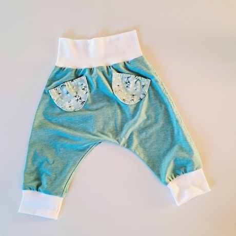 Hose Babyhose Jogging Größe 74-80 türkis