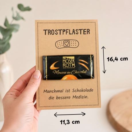 Trostpflaster Kärtchen – DIY Geschenk Schokolade PDF