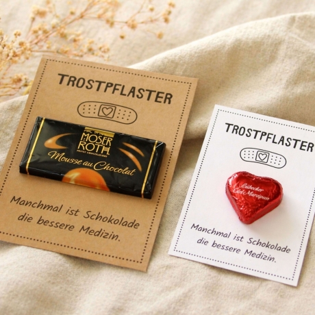 Trostpflaster Kärtchen – DIY Geschenk Schokolade PDF