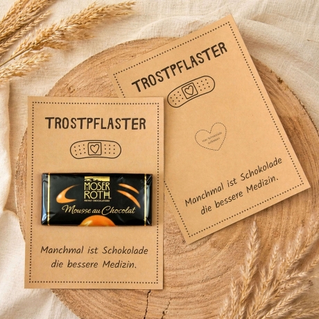 Trostpflaster Kärtchen – DIY Geschenk Schokolade PDF