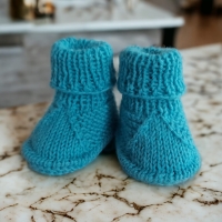 Babyschuhe für Neugeborene 0-3 Monate, türkis