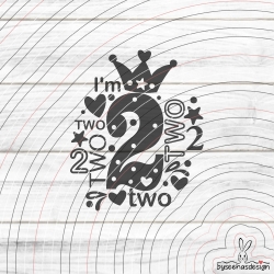 I'm two Plotterdatei SVG DXF