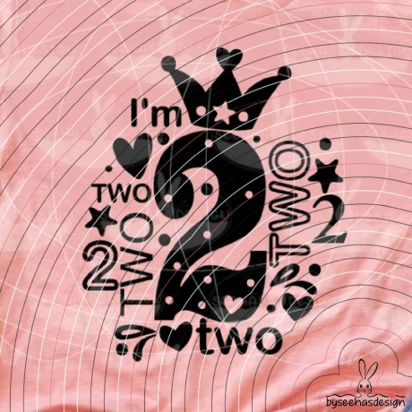 I'm two Plotterdatei SVG DXF