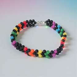 Perlenarmband Regenborgen