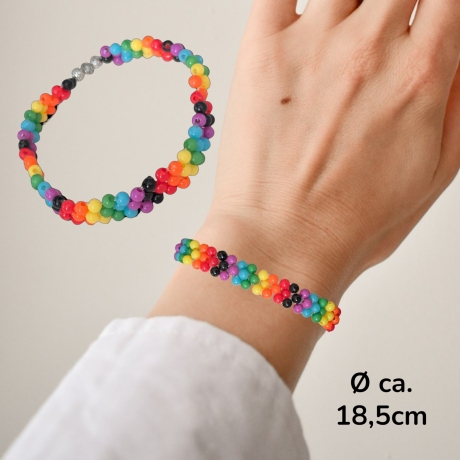 Perlenarmband Regenborgen