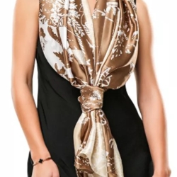 Damen Seidenschal, goldfarben, Usbekistan, 180x90 cm Damen Seidenschal, goldfarben, Usbekistan, 180x90 cm