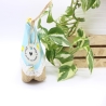 Universal-/Kosmetiktasche Bananen Jute Canvas Handmade Unikat