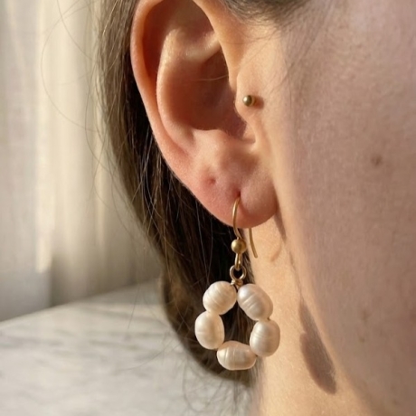 Süßwasserperlen Ohrringe 