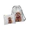 Bezauberndes Pudel-Set – Turnbeutel und Kosmetiktasche