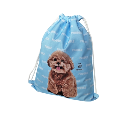 Pudel-Turnbeutel / Rucksack - Einzigartiges Design