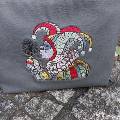 Mardi Gras Clown - Größe 19,5 x 16,3 cm