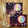 Stickdatei Valentinstag Mug Rug Herzen shut up and kiss me