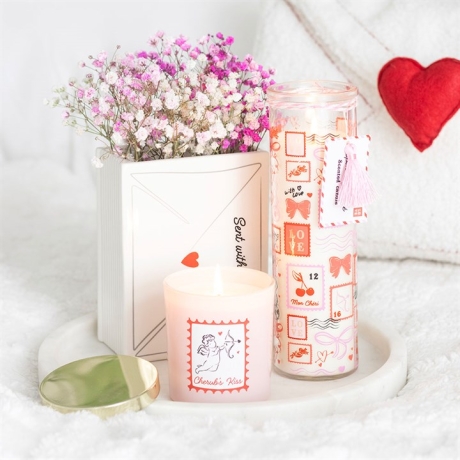  Karamik Blumenvase Liefesbrief  Send with Love Geschenk