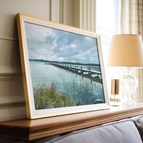 Fotografie Verschneiter Steg - FineArt Druck