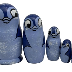 5-er Matroschka Tiere Delphine, 11 cm, VT 4, neu