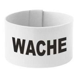Klett-Armbinde 10 cm Höhe bedruckt mit WACHE