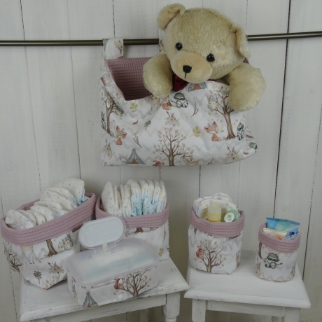 6 teiliges Utensilo-Set Waldtiere Boho