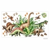 168 Wandtattoo Dinosaurier - T-Rex, Triceratops, Stegosaurus