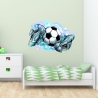 187 Wandtattoo Fussballschuhe und Ball