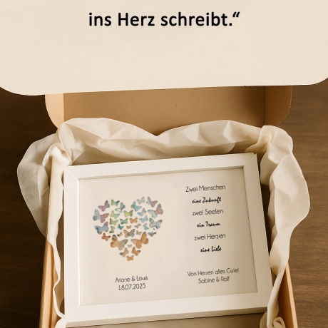 Hochzeitsgeschenk personalisiert Geldgeschenk Hochzeit Brautpaar 