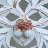 Jade Erdbeerquarz Ohrringe Draht gewickelt 18K vergoldet