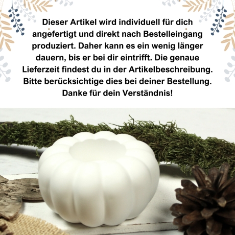 Kürbis Kerzenhalter für Teelichter | Schlichte Herbstdeko