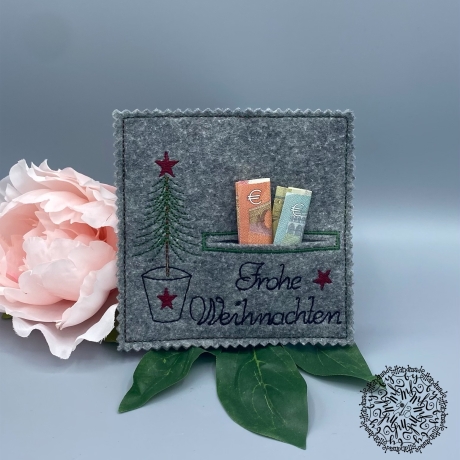Stickdatei Wunscherfüller Weihnachten mit Anhänger
