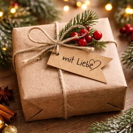 Geschenkanhänger zum Ausdrucken „mit Liebe“ PDF