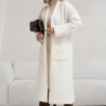 Oversize Strickmantel lang Strickjacke Cardigan Weste Weiß S - XL