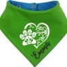 Hunde Wende Halstuch Multicolor PFOTENHERZ flora+ Name des Hundes