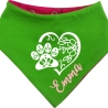 Hunde Wende Halstuch Multicolor PFOTENHERZ flora+ Name des Hundes