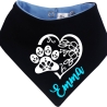 Hunde Wende Halstuch Multicolor PFOTENHERZ flora+ Name des Hundes