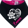 Hunde Wende Halstuch Multicolor PFOTENHERZ flora+ Name des Hundes