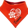 Hunde Wende Halstuch Multicolor PFOTENHERZ flora+ Name des Hundes