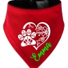 Hunde Wende Halstuch Multicolor PFOTENHERZ flora+ Name des Hundes