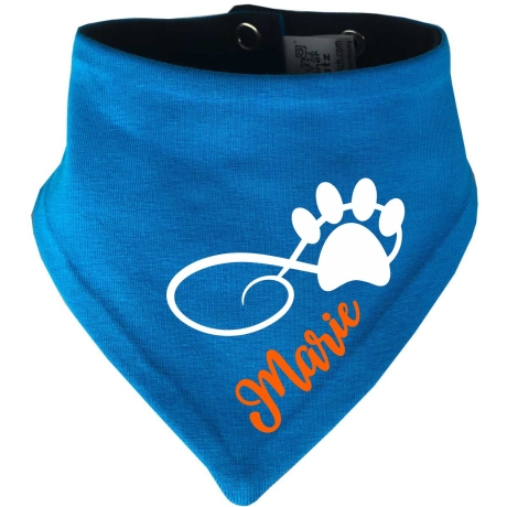 Hunde Wende Halstuch Multicolor PFOTENKRINGEL+ Name des Hundes