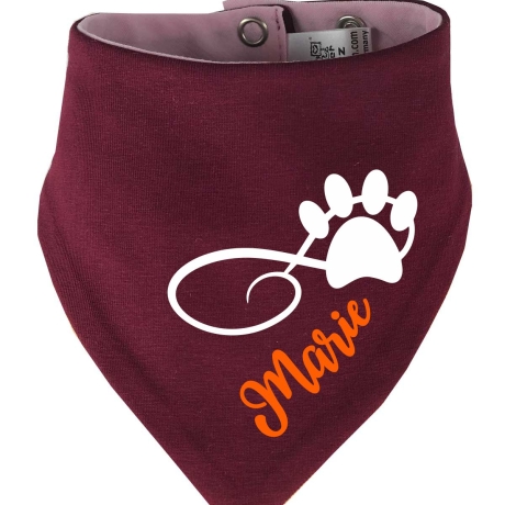 Hunde Wende Halstuch Multicolor PFOTENKRINGEL+ Name des Hundes