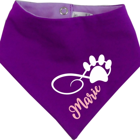 Hunde Wende Halstuch Multicolor PFOTENKRINGEL+ Name des Hundes