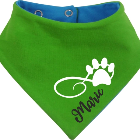 Hunde Wende Halstuch Multicolor PFOTENKRINGEL+ Name des Hundes