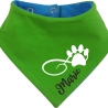Hunde Wende Halstuch Multicolor PFOTENKRINGEL+ Name des Hundes