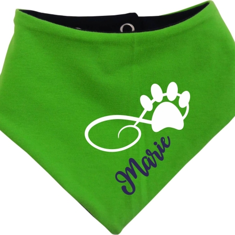 Hunde Wende Halstuch Multicolor PFOTENKRINGEL+ Name des Hundes