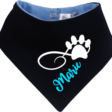 Hunde Wende Halstuch Multicolor PFOTENKRINGEL+ Name des Hundes