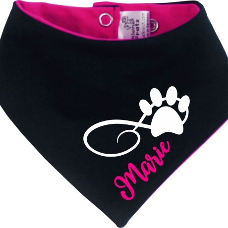 Hunde Wende Halstuch Multicolor PFOTENKRINGEL+ Name des Hundes