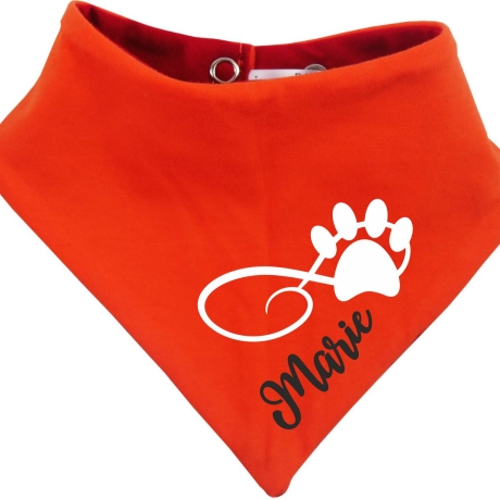 Hunde Wende Halstuch Multicolor PFOTENKRINGEL+ Name des Hundes