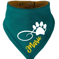 Hunde Wende Halstuch Multicolor PFOTENKRINGEL+ Name des Hundes