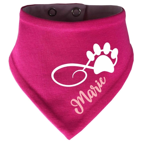 Hunde Wende Halstuch Multicolor PFOTENKRINGEL+ Name des Hundes