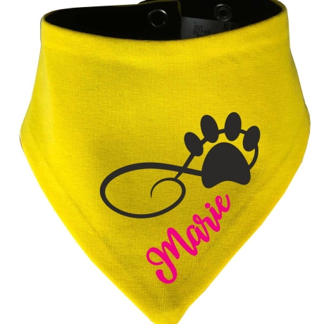 Hunde Wende Halstuch Multicolor PFOTENKRINGEL+ Name des Hundes