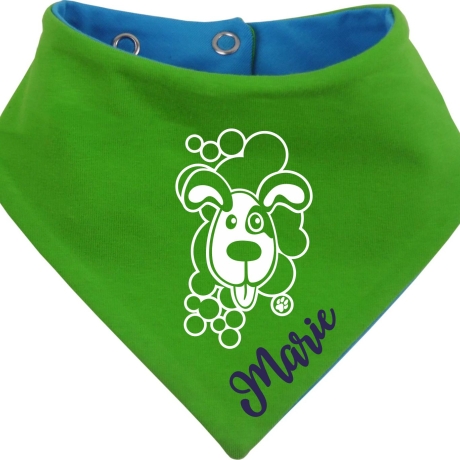 Hunde Wende Halstuch Multicolor WELPE BELLO + Name des Hundes
