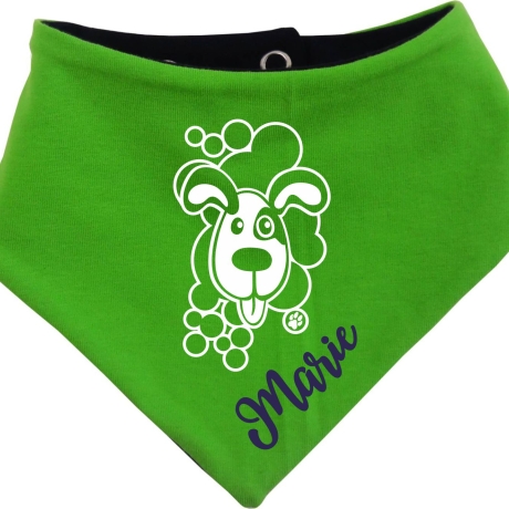 Hunde Wende Halstuch Multicolor WELPE BELLO + Name des Hundes