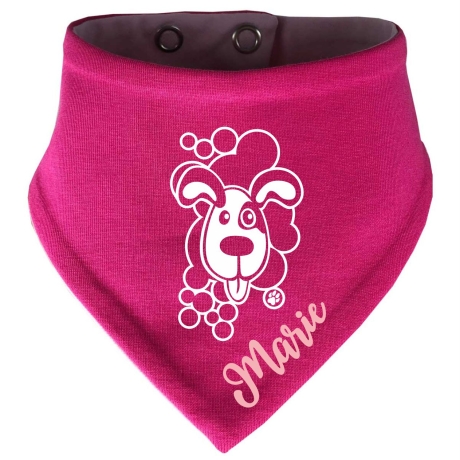 Hunde Wende Halstuch Multicolor WELPE BELLO + Name des Hundes